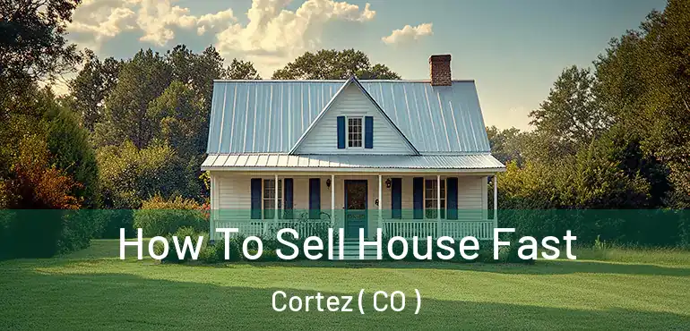  How To Sell House Fast Cortez ( CO )