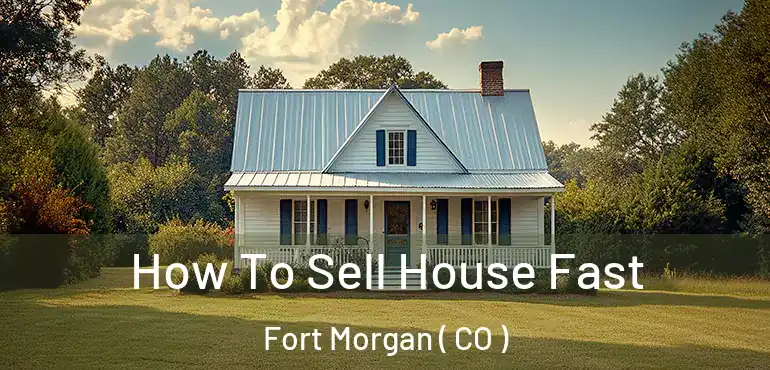  How To Sell House Fast Fort Morgan ( CO )