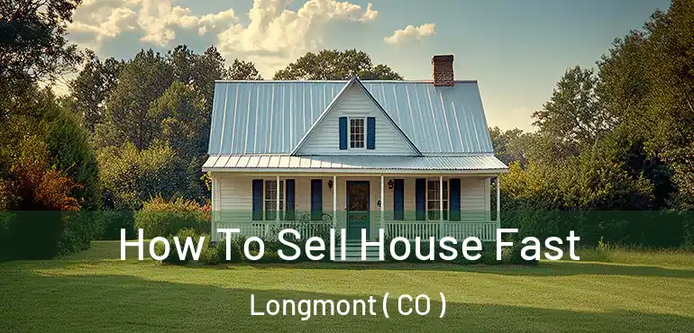  How To Sell House Fast Longmont ( CO )