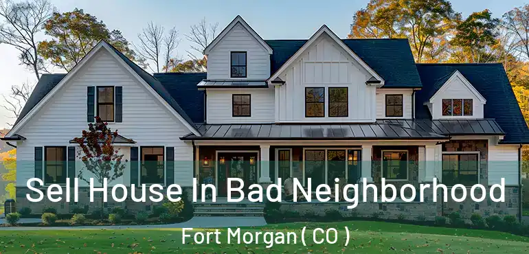  Sell House In Bad Neighborhood Fort Morgan ( CO )