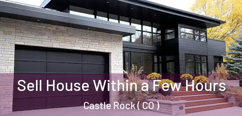  Sell House Within a Few Hours Castle Rock ( CO )