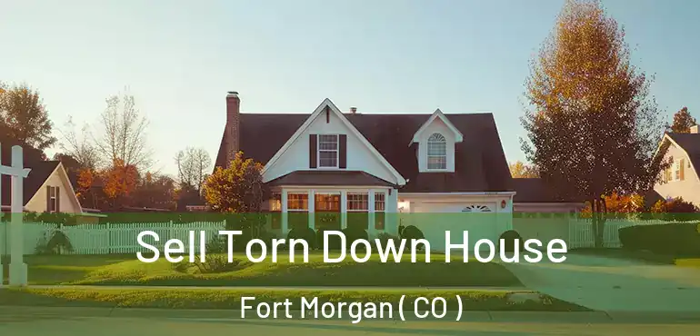  Sell Torn Down House Fort Morgan ( CO )